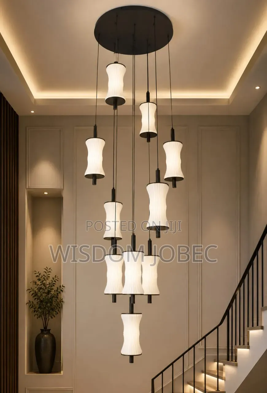Modern Multi-Pendant LED Cluster Chandelier