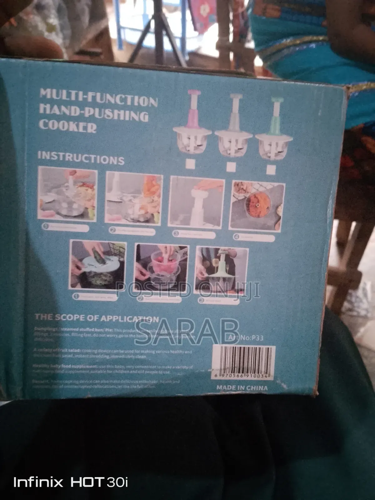 Head Hand -Pushing Multipurpose Grater