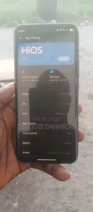 Tecno Spark Slim 256 GB Black