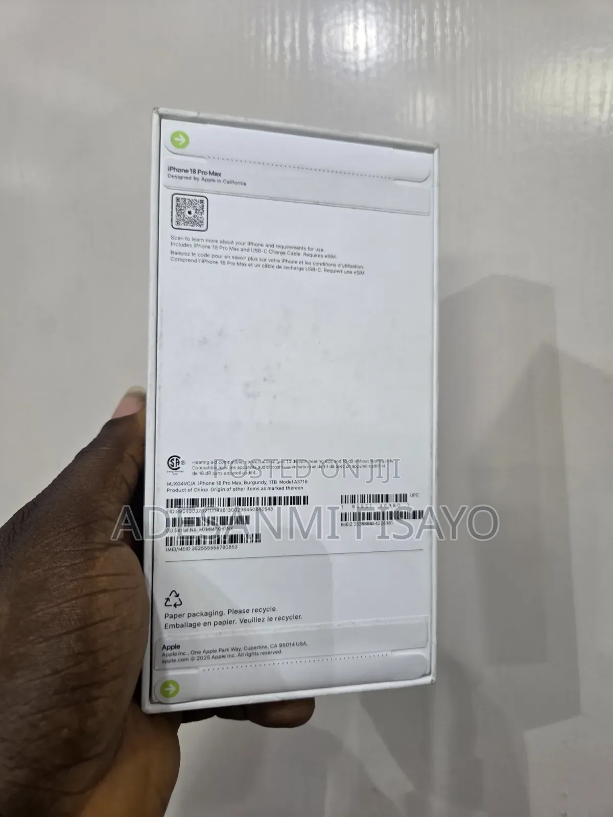 New Apple iPhone 18 Pro Max 1 TB