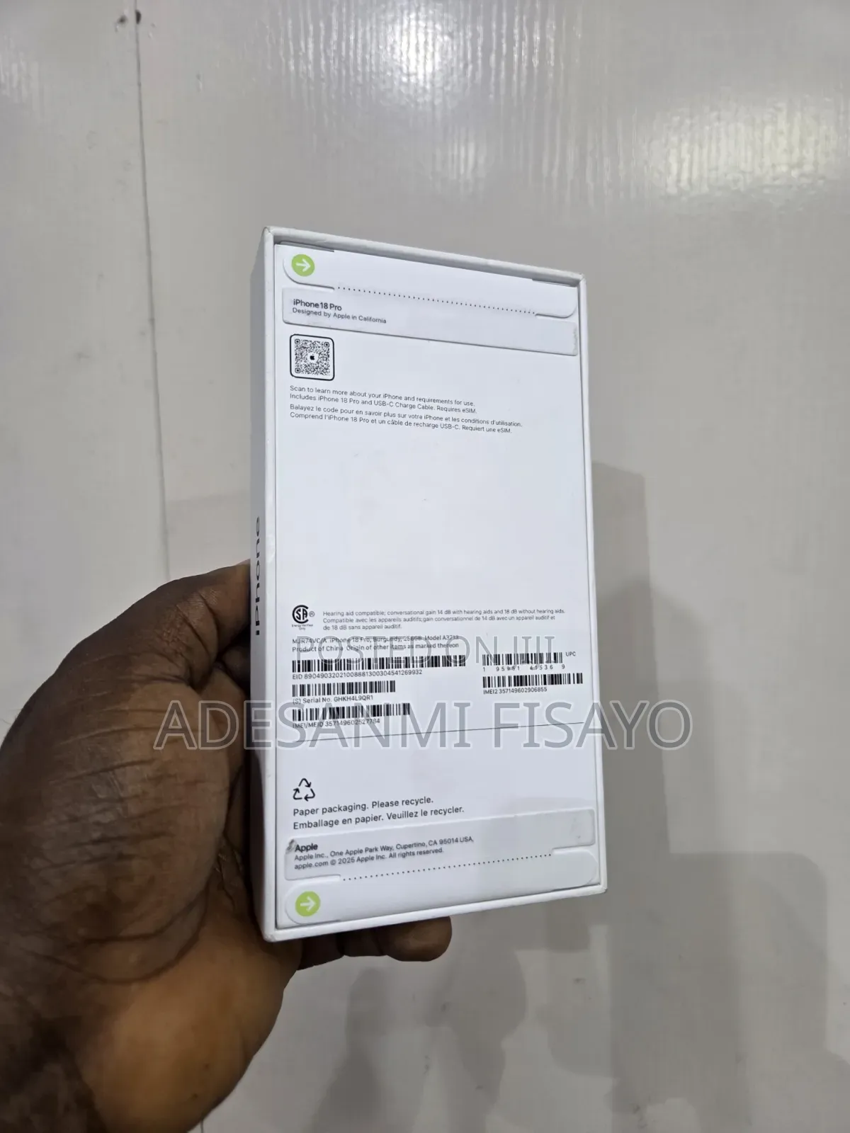 New Apple iPhone 18 Pro Max 1 TB