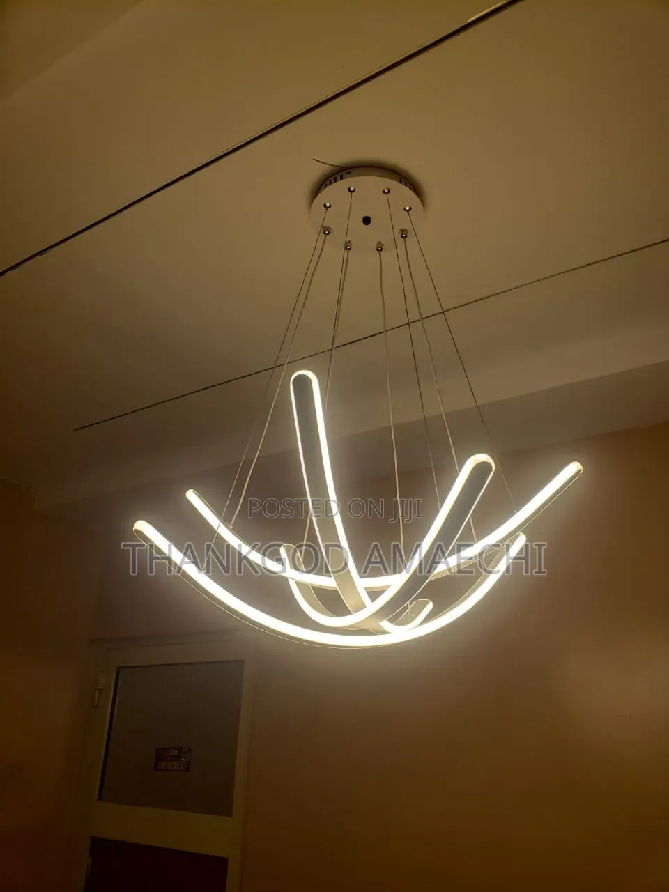 Gold LED Chandelier Pendant Light