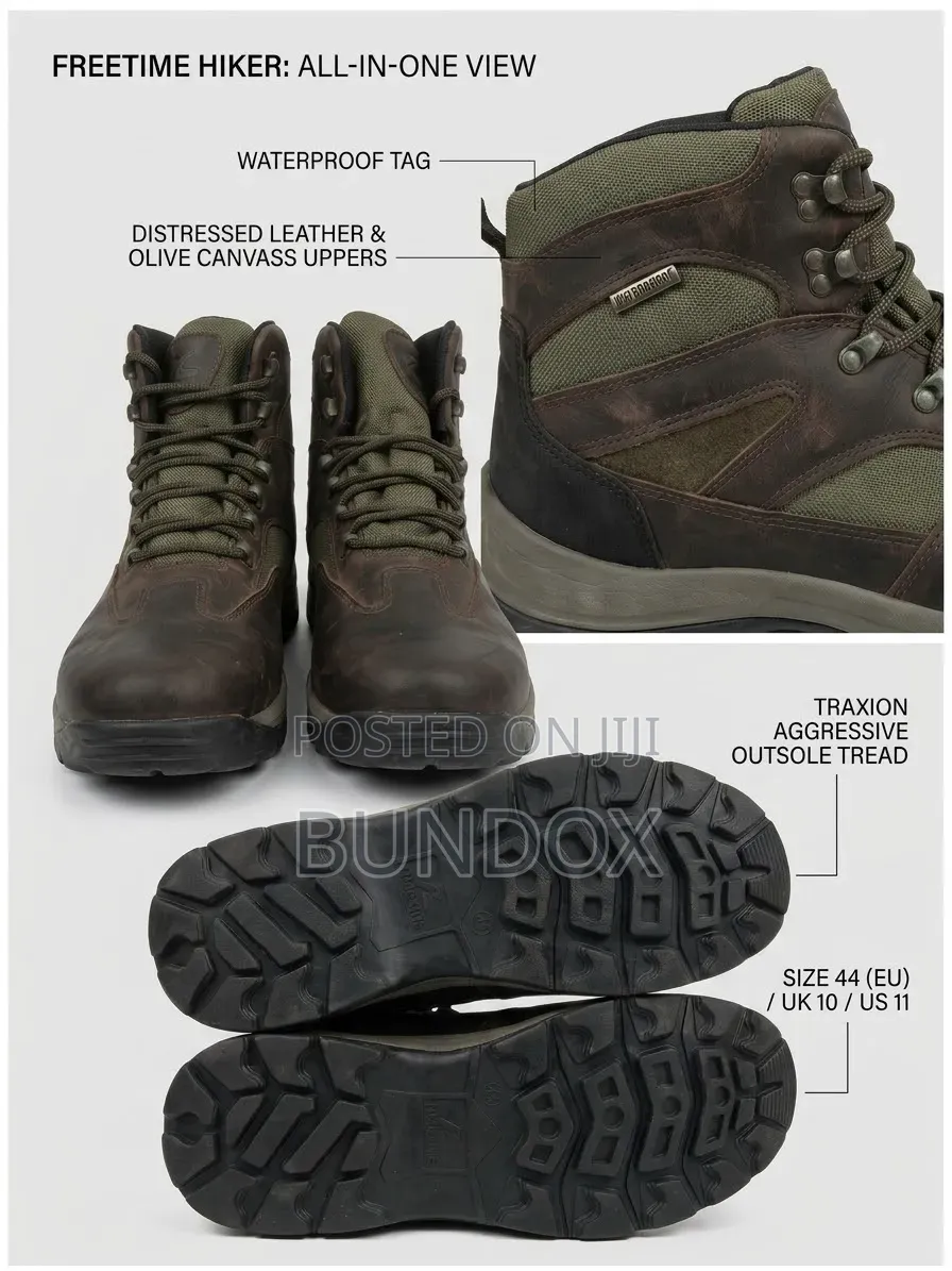 Freetime Waterproof Hiking & Work Boots