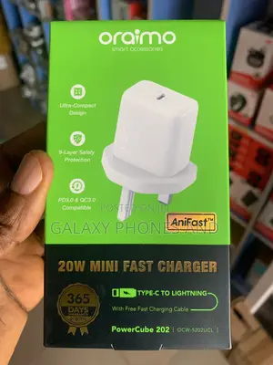 Oraimo 20W Type C to iPhone Charger