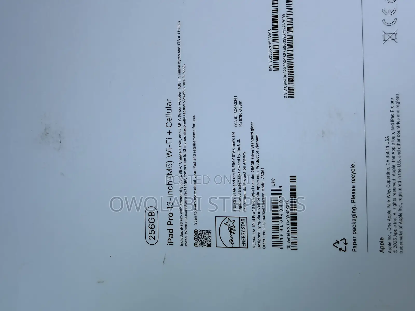 Apple iPad Pro 13 (2025) 256 GB Silver