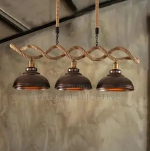 Rustic Ember Triple Pendant Light