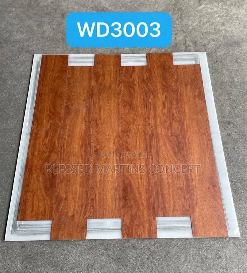 15*90cm Laminated PVC Wooden Flooring 2mm Thickness