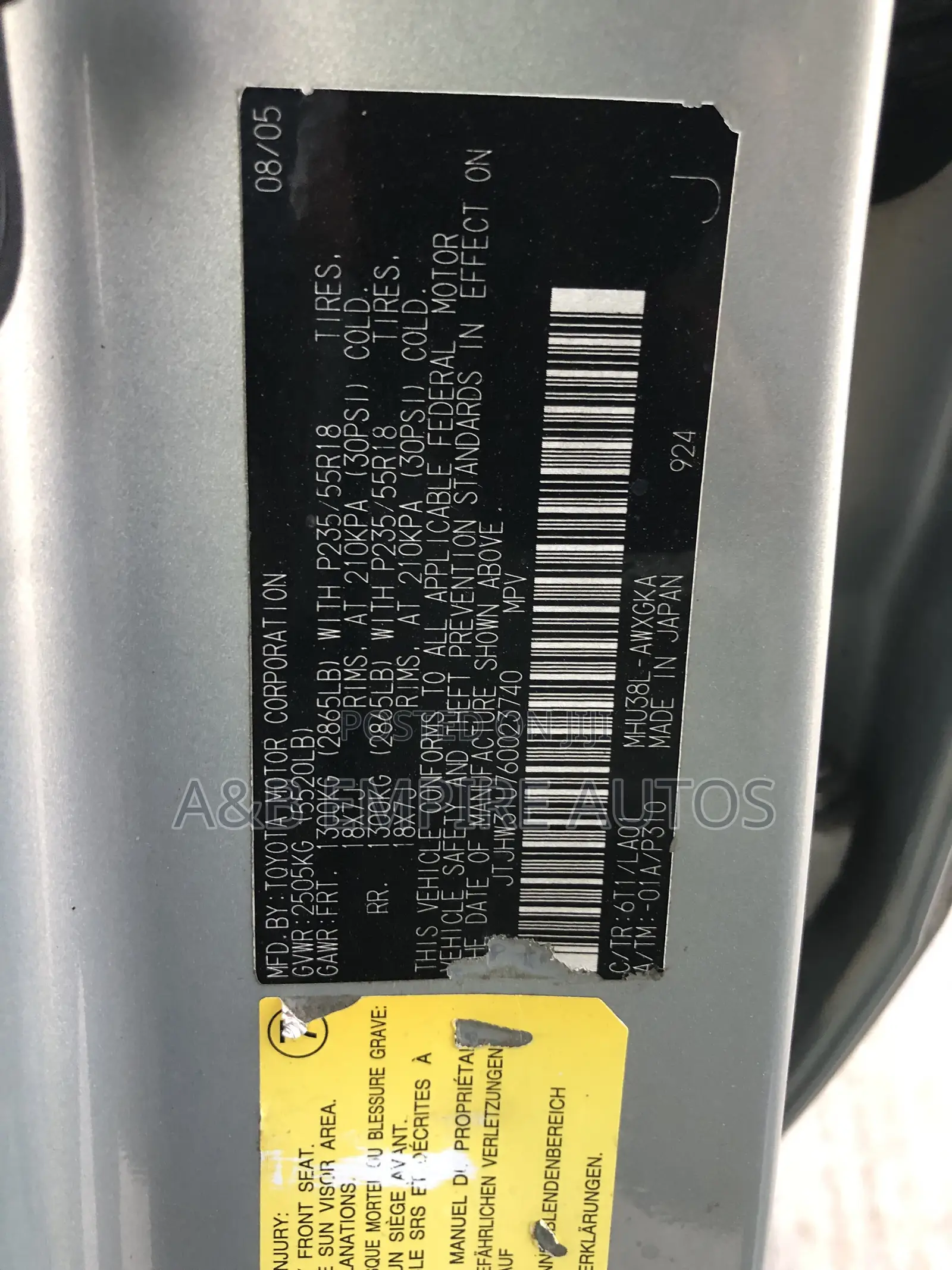 Lexus RX 2006 Silver