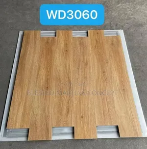 15*90cm PVC Wooden Laminated Flooring 2mm Thickness