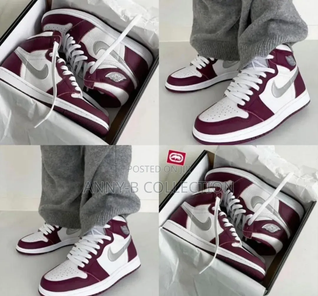 Purple Nike Ankle Sneakers