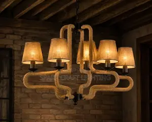 Rustic Elegance Rope Chandelier