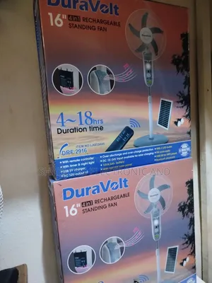 16" Duravolt Rechargeable Fan Wholesale Supply Nigeria