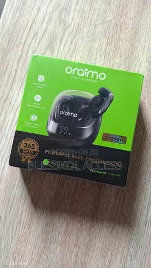 Oraimo OpenSnap N2 Quick Charging Deep Bass Open-Ear True Earbuds