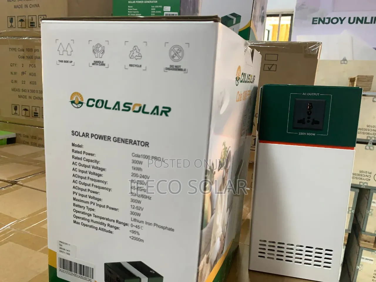 ColaSolar 1000 Pro L / 300w Generator