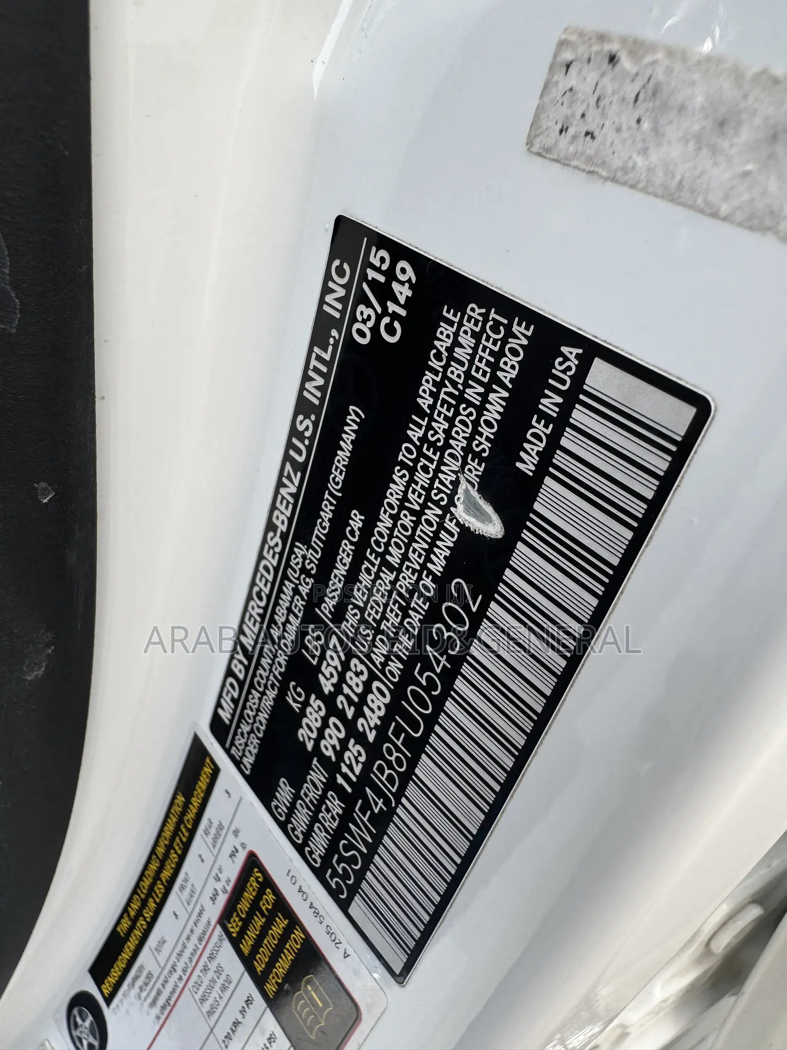 Mercedes-Benz C300 2015 White