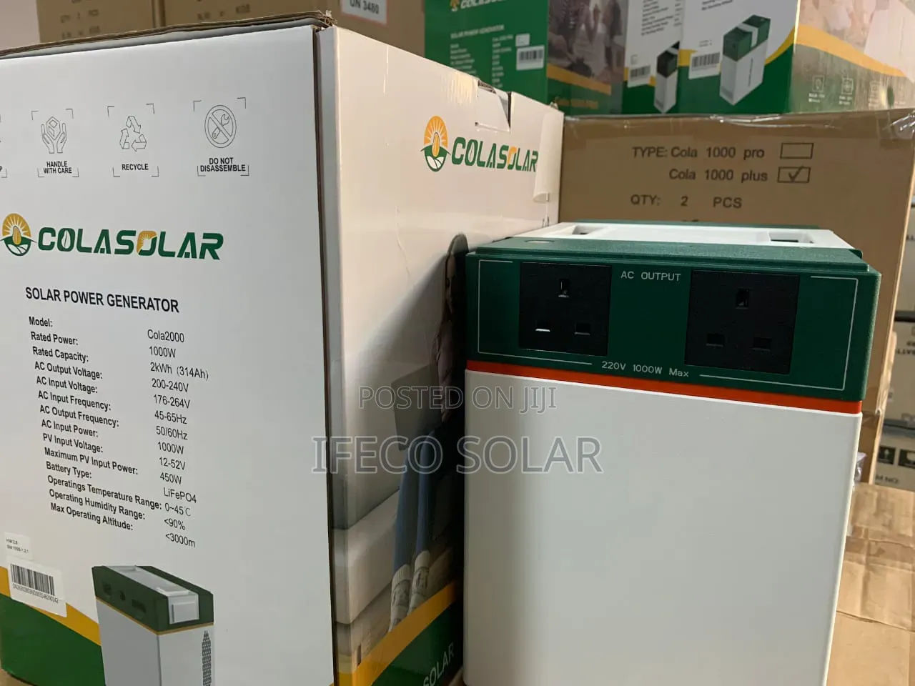 ColaSolar 2kwh Generator