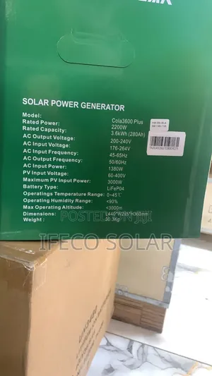 ColaSolar 3.6kwh Plus/ 2200w Generator