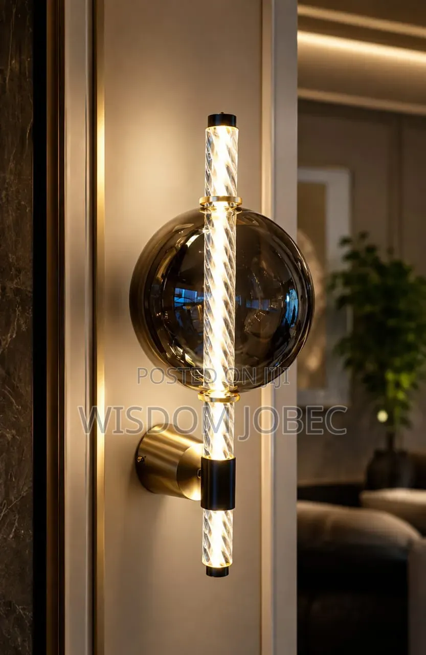 Modern Indoor Wall Sconce Featuring