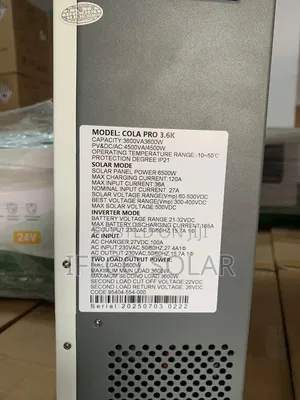 Cola Pro 3.6kva Hybrid Inverter
