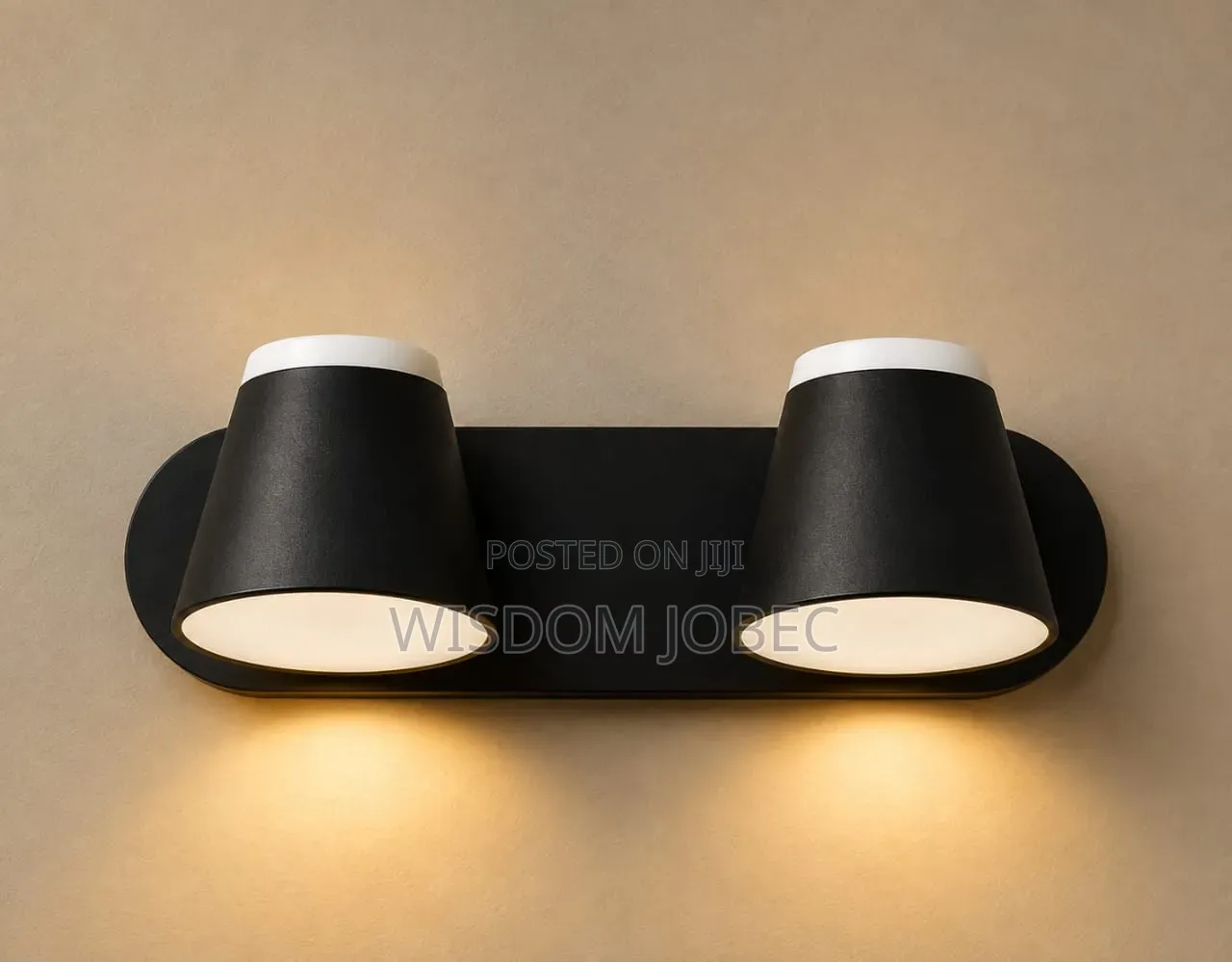 LED Wall Light / Bathroom Vanity Fixture in a Matte Black