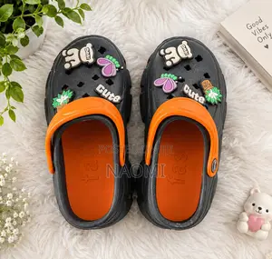 Black Crocs With Charms