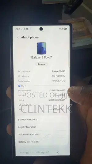 Samsung Galaxy Z Fold7 256 GB Blue