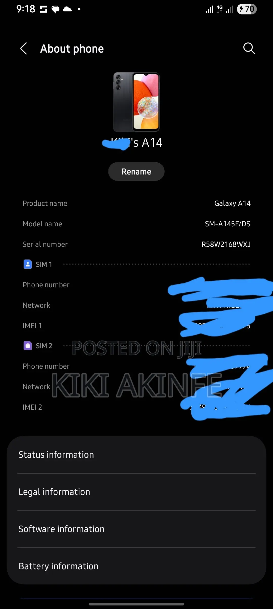 Samsung Galaxy A14 64 GB Black