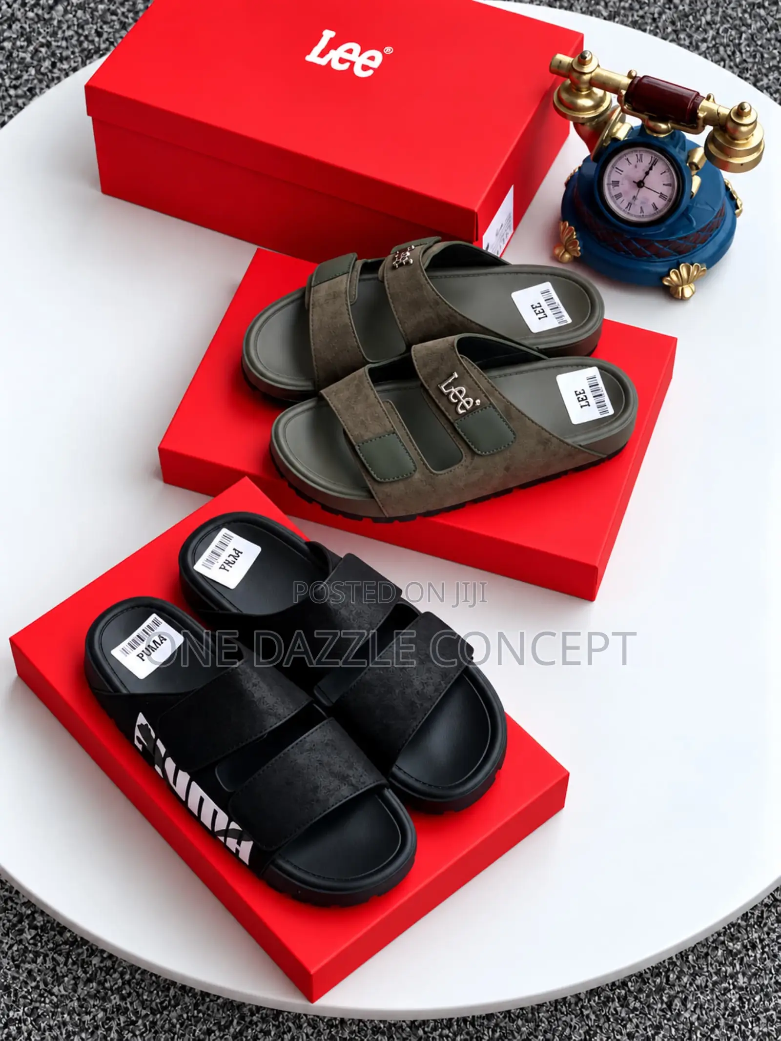 Adidas X Lee Dual-Strap Slides