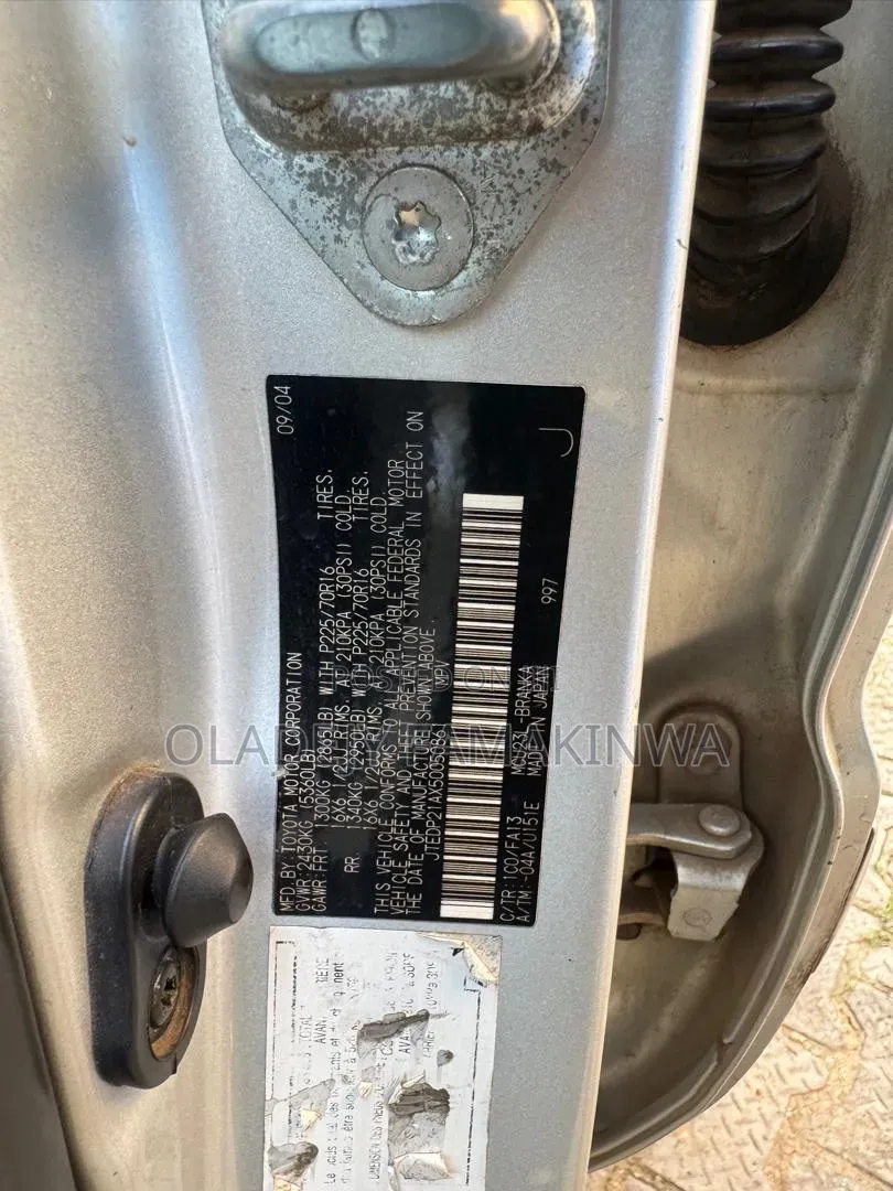 Toyota Highlander V6 2005 Silver