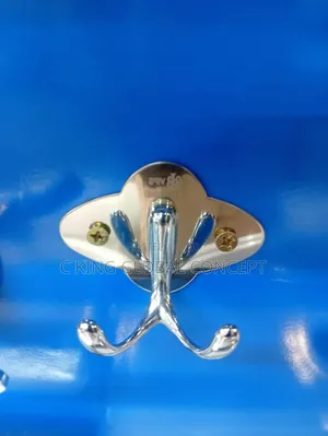 Brand New Chrome Wall Mount 3 Hook - Bathrobe Towel Hook