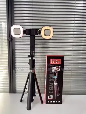 Generic Q515tk-H AI Tracking Gimbal Selfie Stick With Dual Lamp And