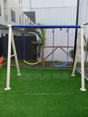 Two-Seat Outdoor Playground Swing Set