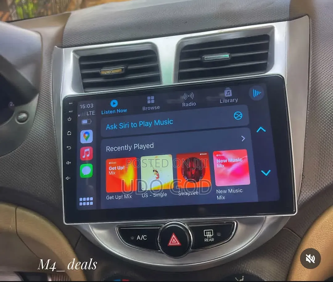 2012–2017 Hyundai Accent Android Apple Car Play With Android Auto