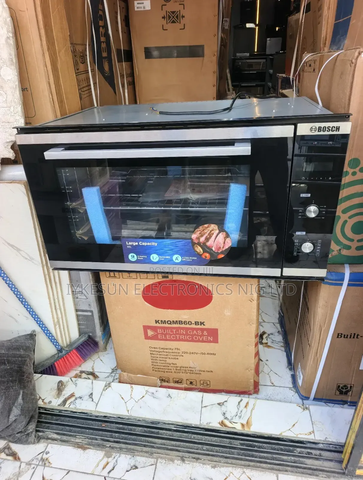 Original BOSCH Inbuilt 90CM Automatic Control & Knobs Control Ele Oven