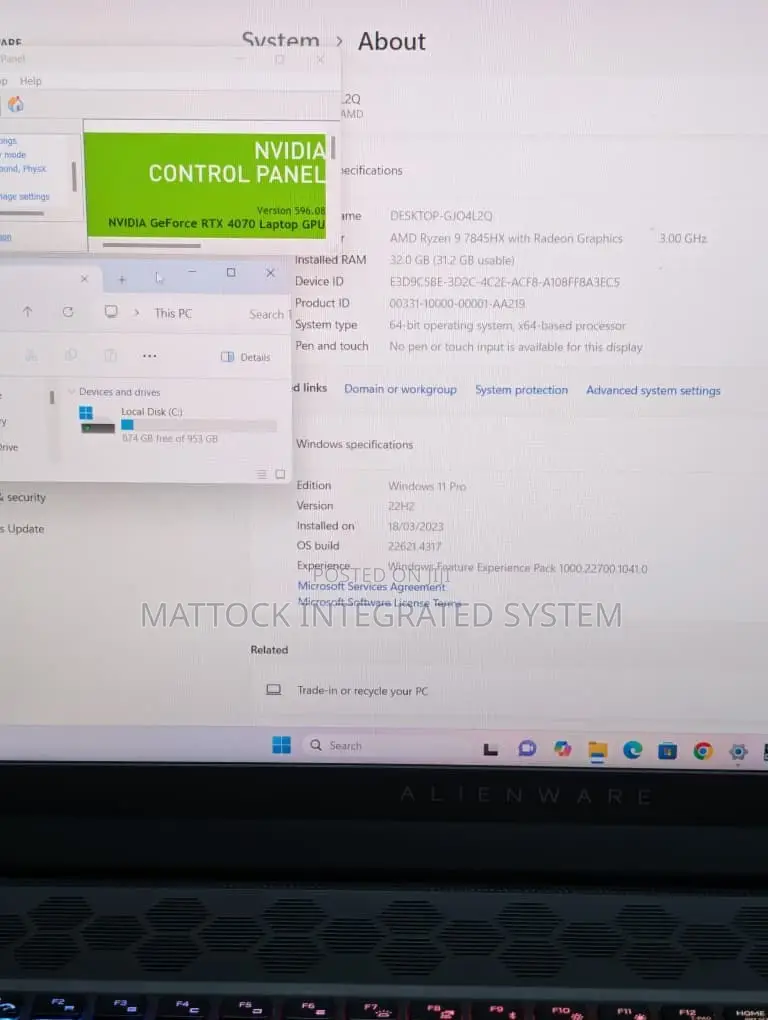 Laptop Dell 32GB AMD Ryzen 9 SSD 1T