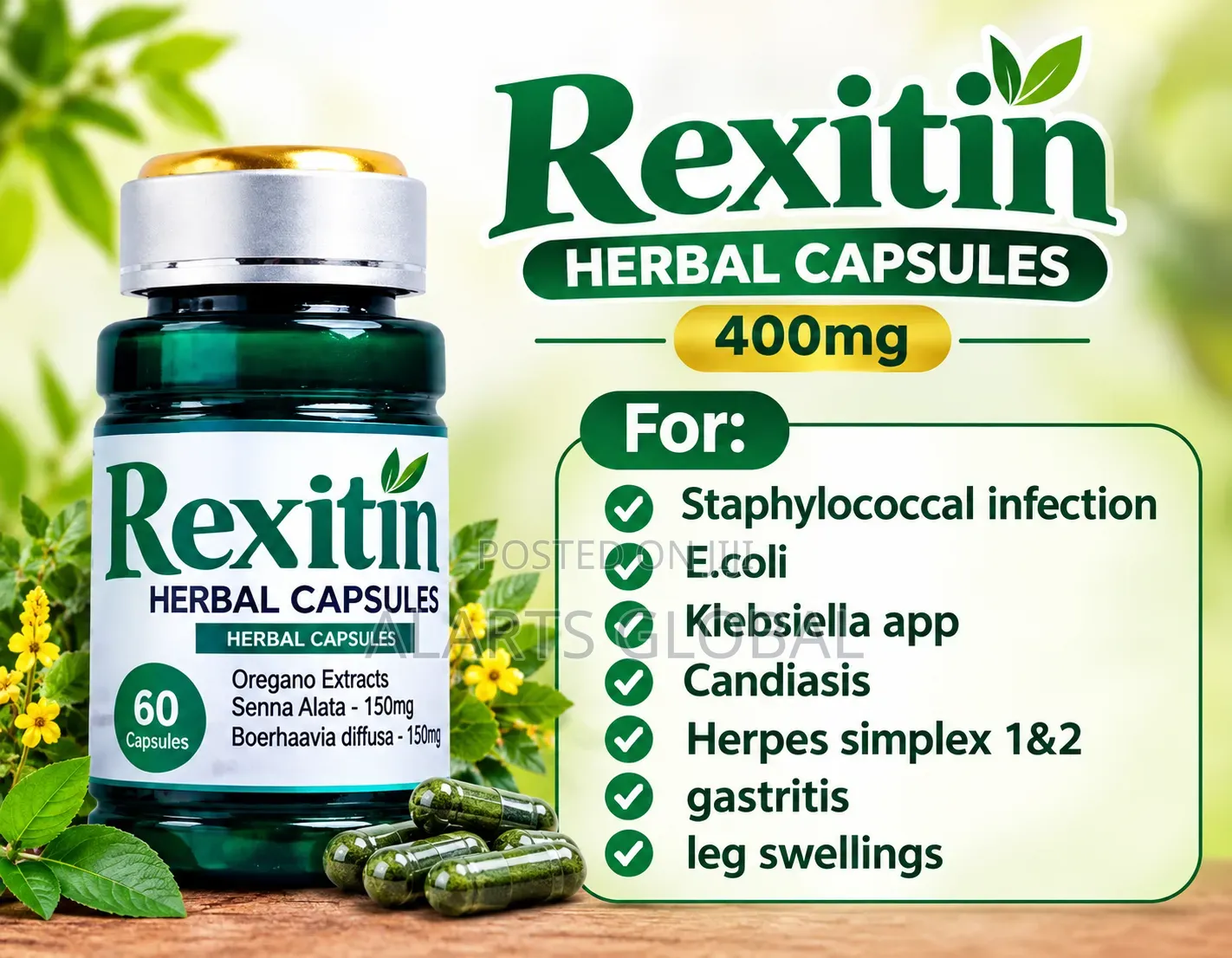Dizolve & Rexitin Herbal Capsules