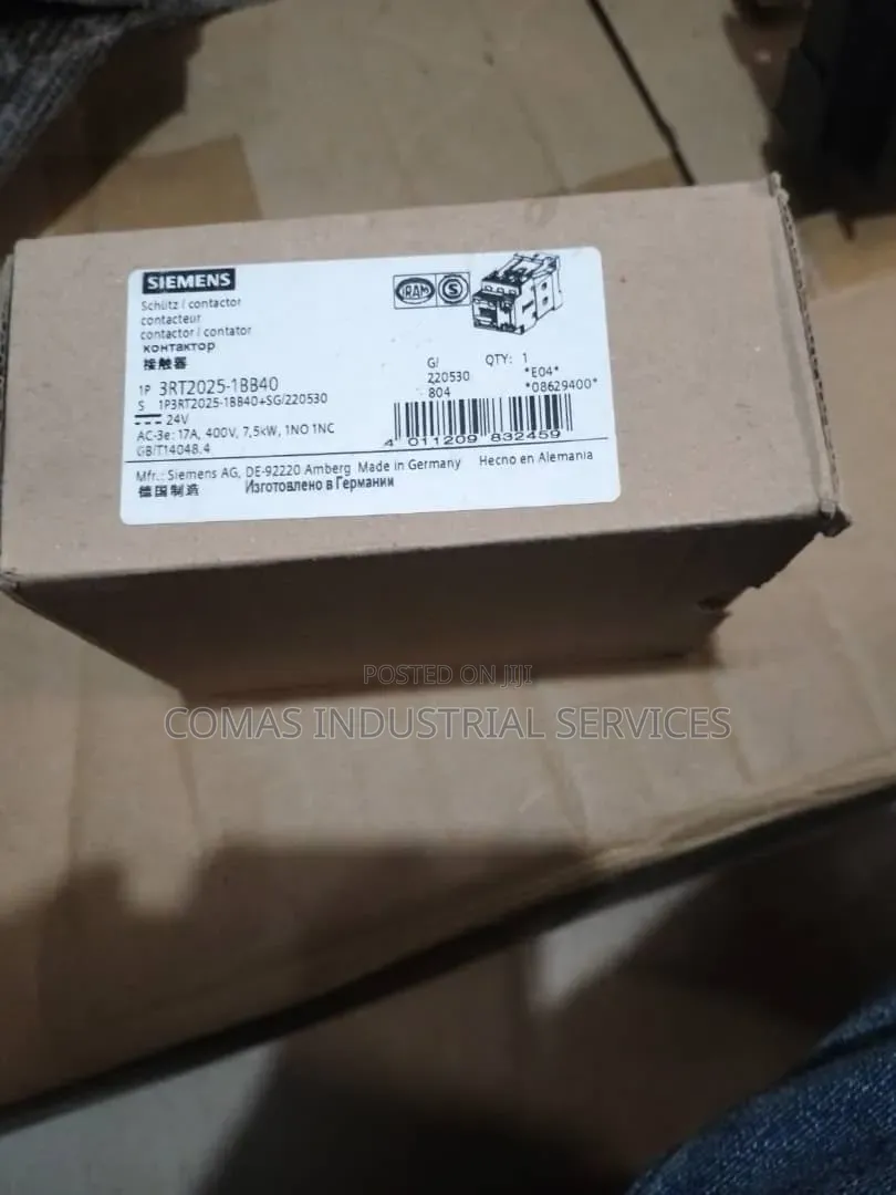 Siemens Sirius 3rt2025-1bb40 Contactor, 24v Dc Coil
