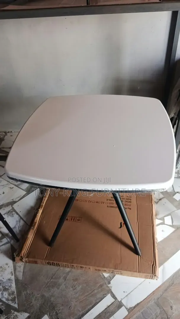 Modern Square Fiber-Top Restaurant and Dining Table