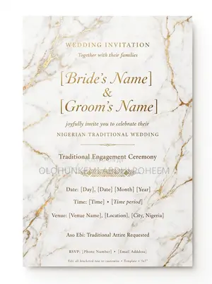Wedding Card Template