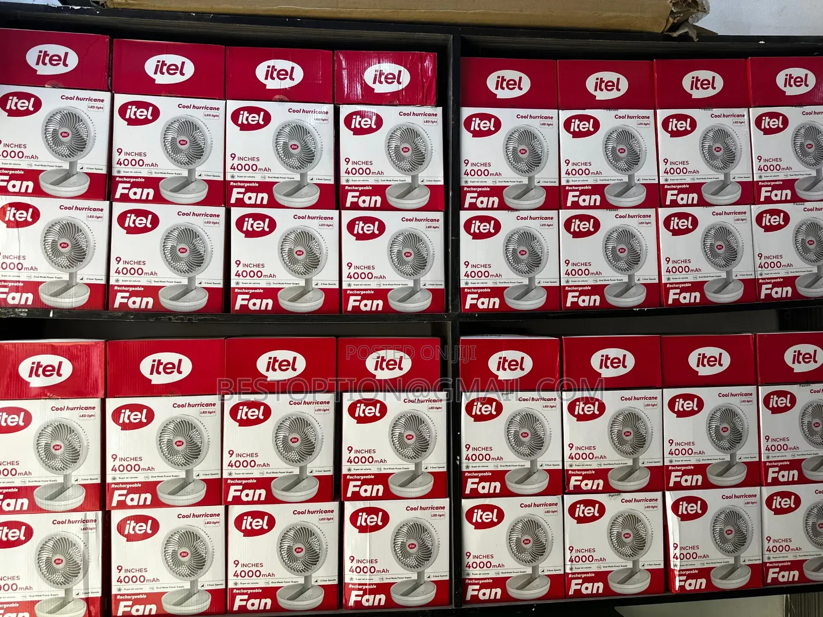Itel Rechargeable Table Fan