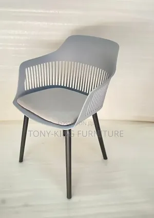 Imported Modern White Polypropylene (PP) Plastic Dining Armchair