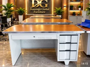 Metal Office Desk With Drawers