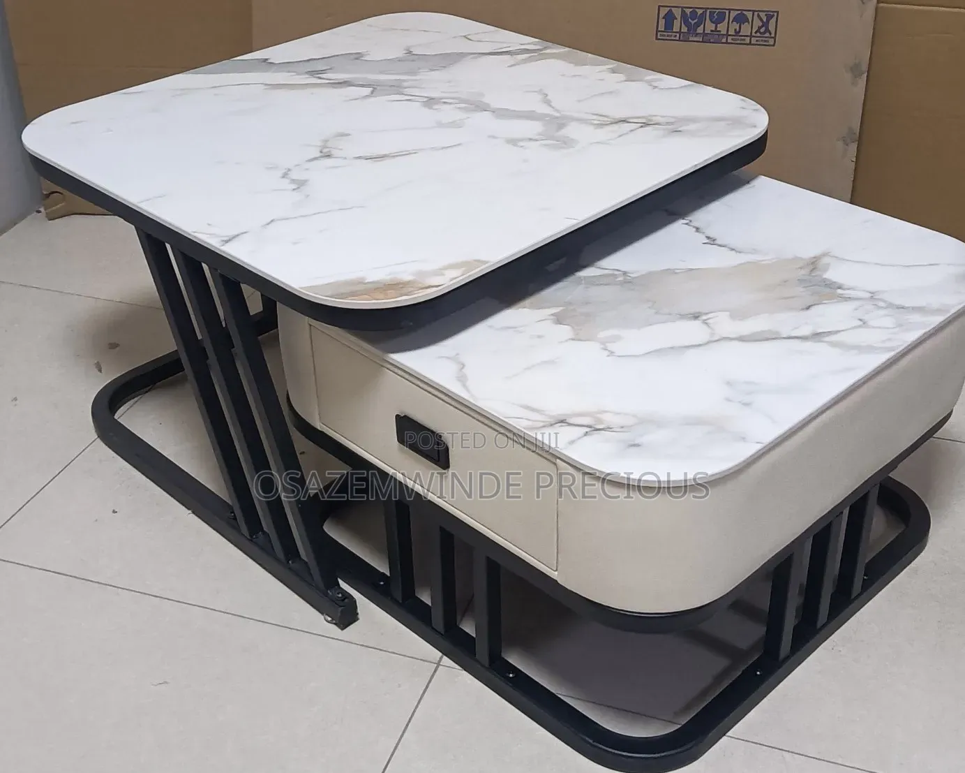 Exquisite 2 in 1 Marble Center Table
