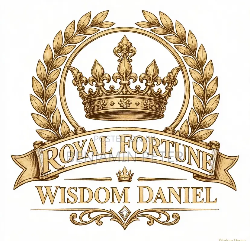 LUXURY Gold 3D Logo for Lounge, Bar, Hotel & Business | Same Day