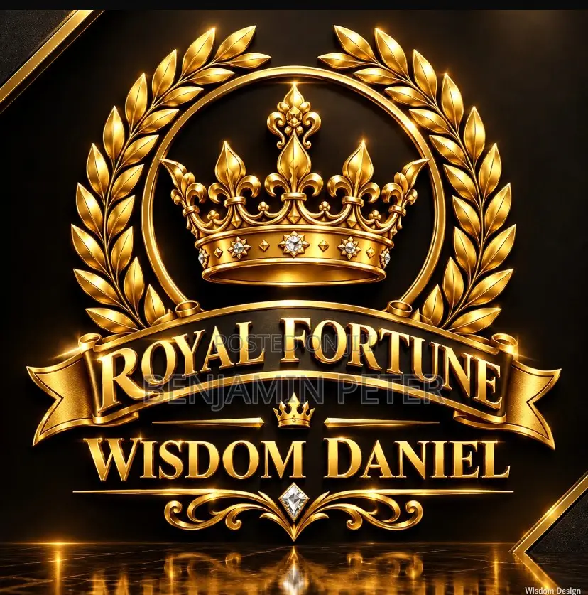 LUXURY Gold 3D Logo for Lounge, Bar, Hotel & Business | Same Day