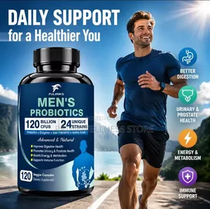 Men's Probiotics 120 Billion CFUS Capsules, 24 Unique Strains