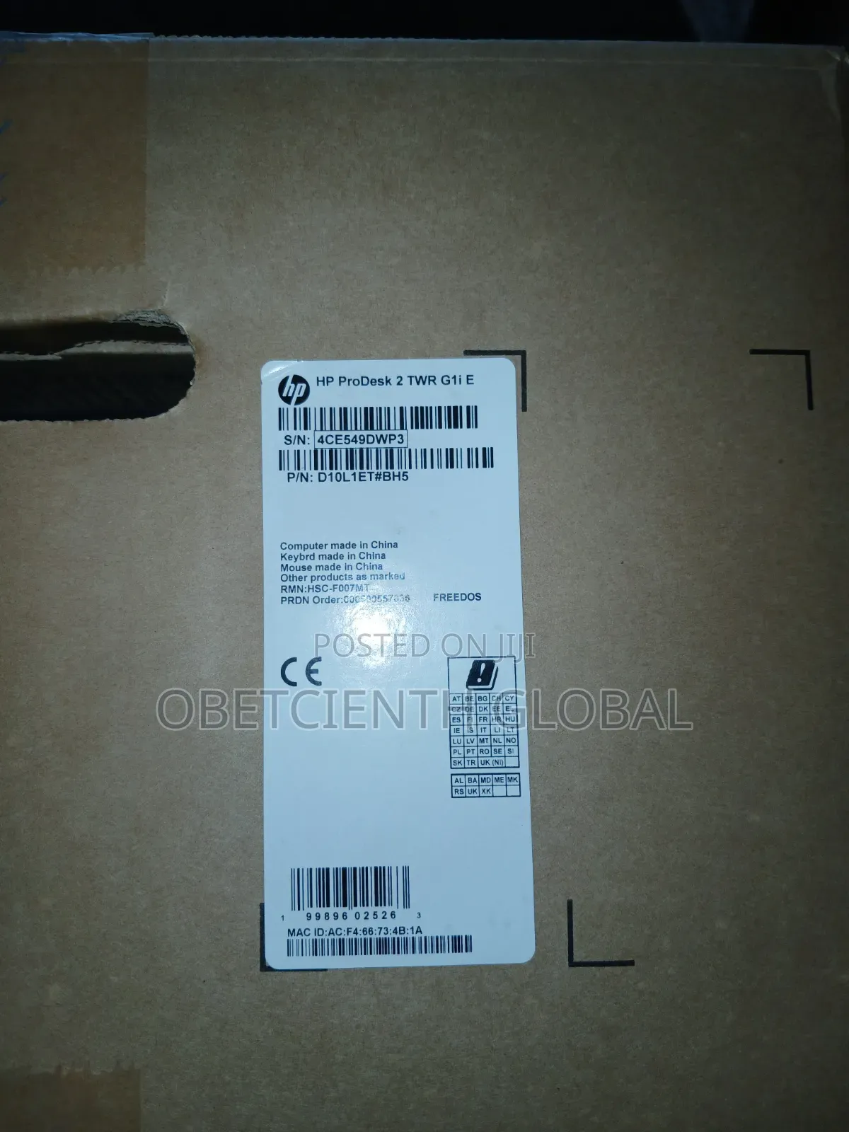 New Desktop Computer HP 8GB Intel Core i3 SSD 512GB
