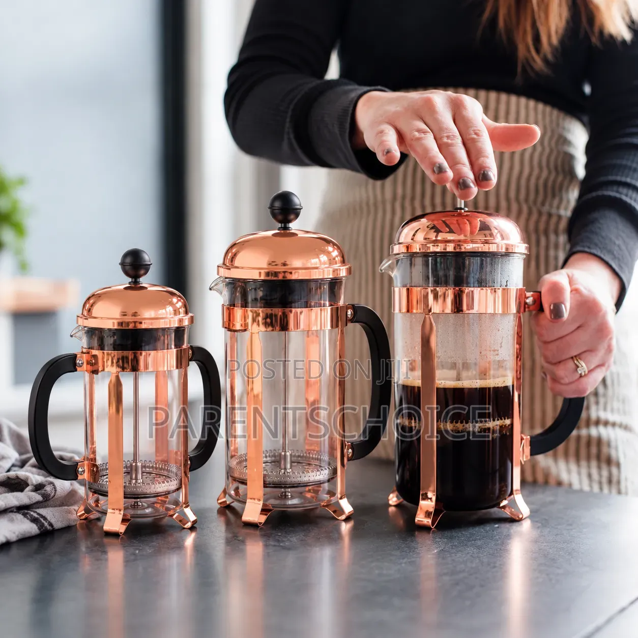 Rose Gold French Coffee Press - 1pc