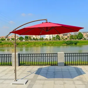 Cantilever Outdoor Umbrella (RED)