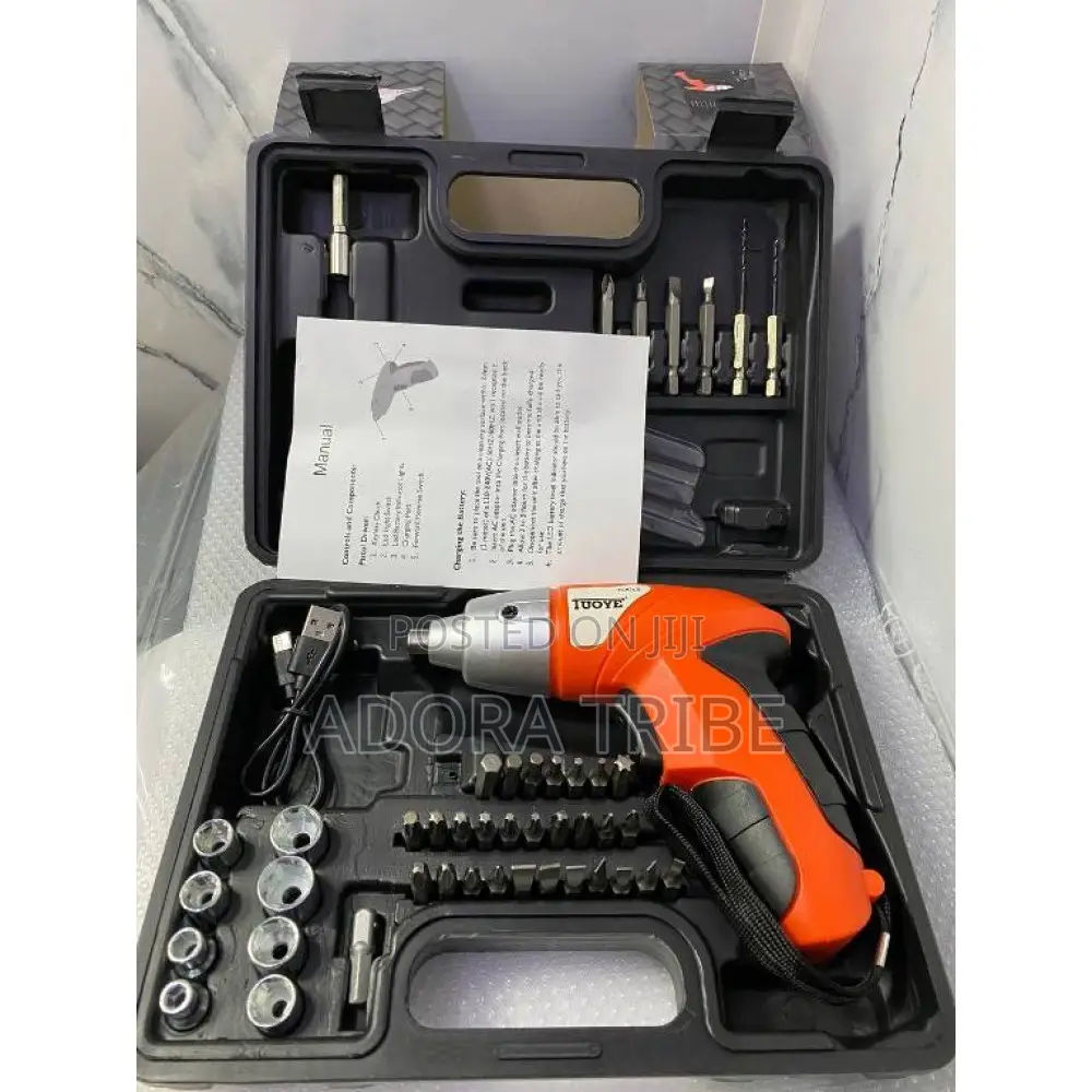 Cordless Screwdriver Drill Set